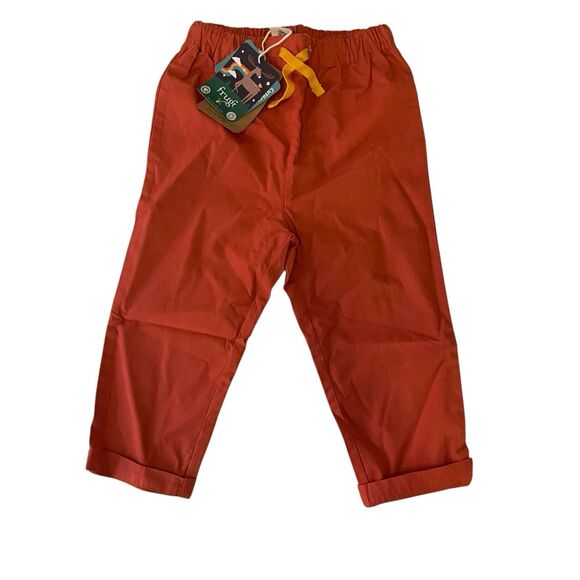 Frugi Organic Cotton Tommy Trousers Falun Red 18-24 Months $42 - Picture 2 of 9